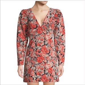 Free People NWT Dark Combo Floral Corduroy Dress